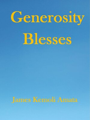 cover image of Generosity Blesses